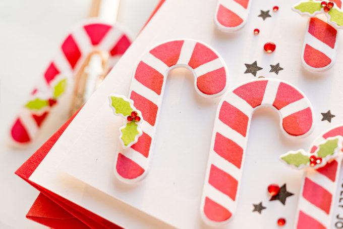 Simon Says Stamp | Holiday Candy Canes with CZ Holiday Silhouettes