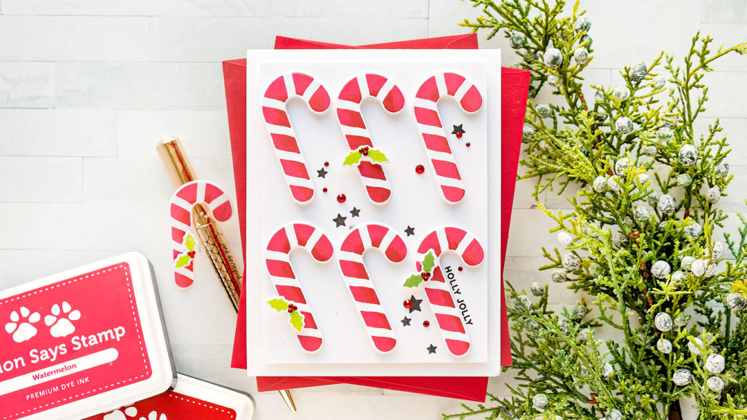 Simon Says Stamp | Holiday Candy Canes with CZ Holiday Silhouettes