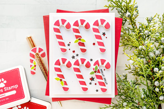 Simon Says Stamp | Holiday Candy Canes with CZ Holiday Silhouettes