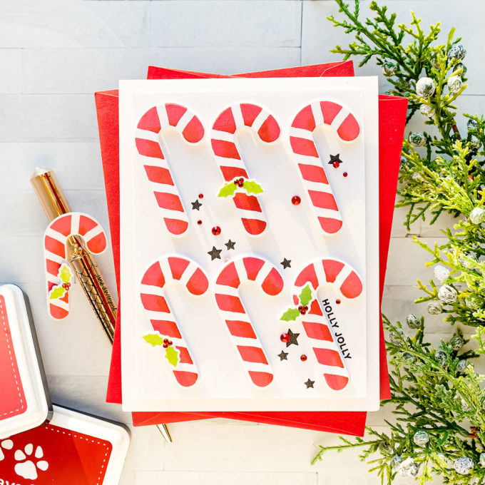 Simon Says Stamp | Holiday Candy Canes with CZ Holiday Silhouettes
