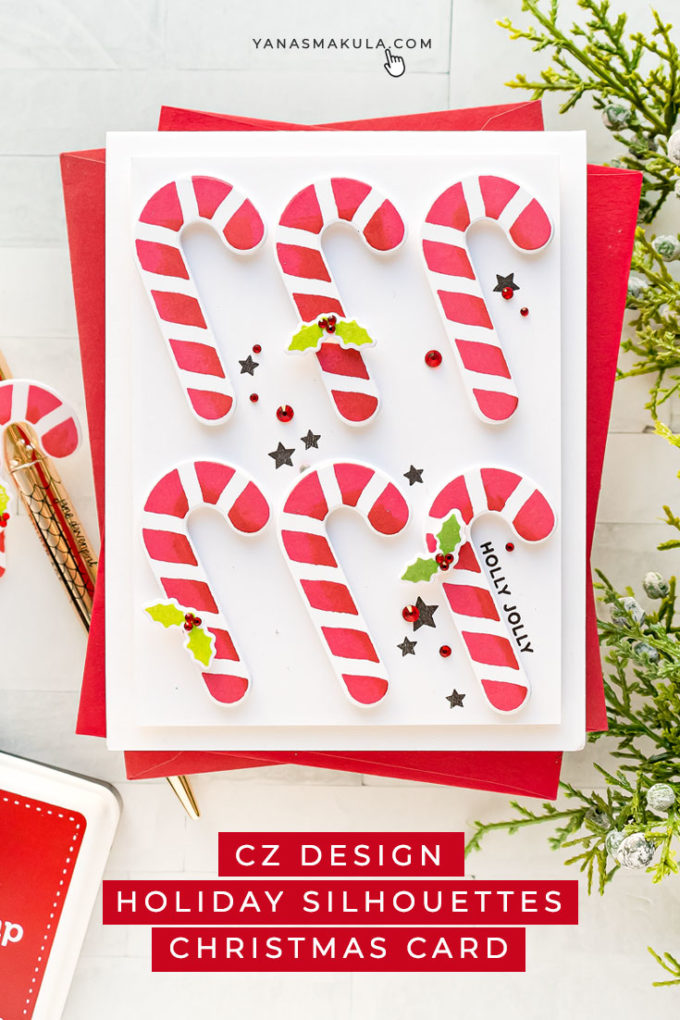 Simon Says Stamp | Holiday Candy Canes with CZ Holiday Silhouettes