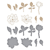 Magnolia Bouquet Glimmer Hot Foil Plate & Die Set 