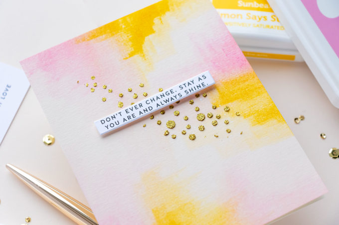 Simon Says Stamp | Super Simple Abstract Greeting Card