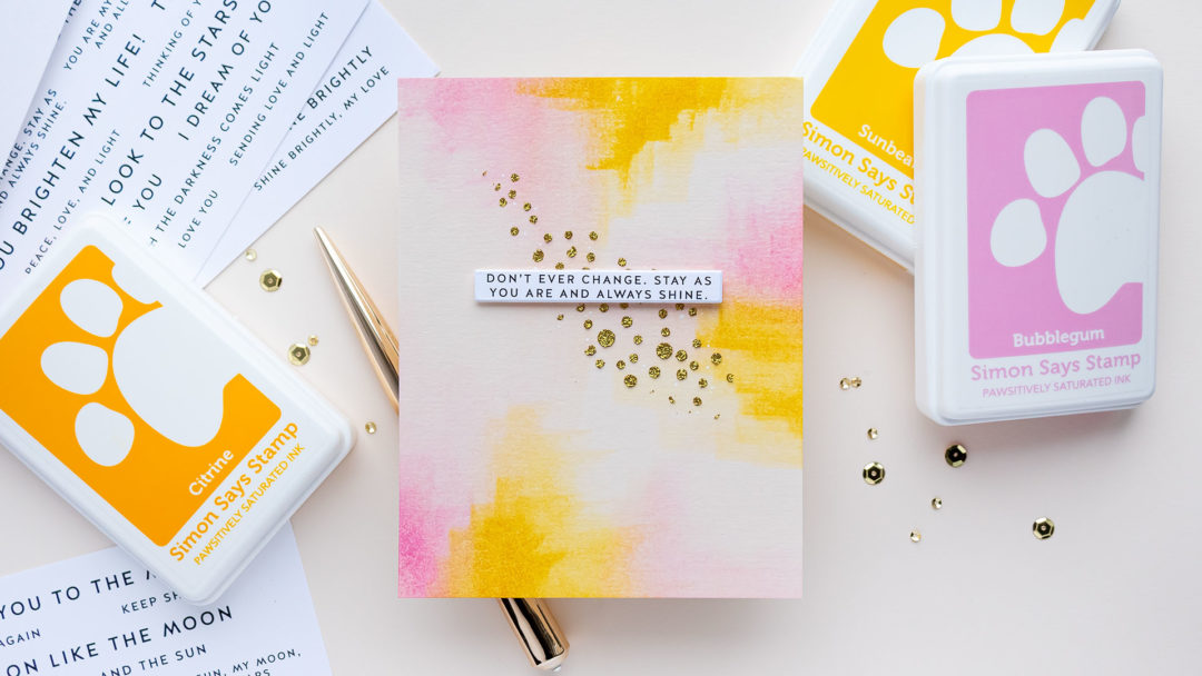 Simon Says Stamp | Super Simple Abstract Greeting Card