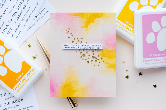 Simon Says Stamp | Super Simple Abstract Greeting Card