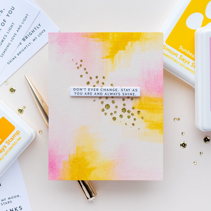 Simon Says Stamp | Super Simple Abstract Greeting Card