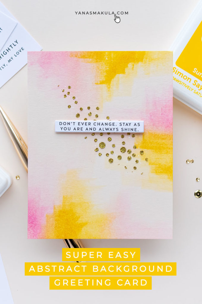 Simon Says Stamp | Super Simple Abstract Greeting Card