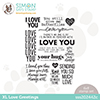 Simon Says Clear Stamps XL Love Greetings