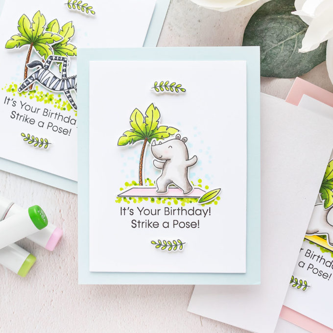 MFT Stamps | Zen Friends Birthday Cards. Video