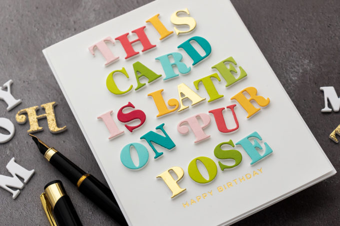 Spellbinders | Custom Sentiments Birthday Cards. Video