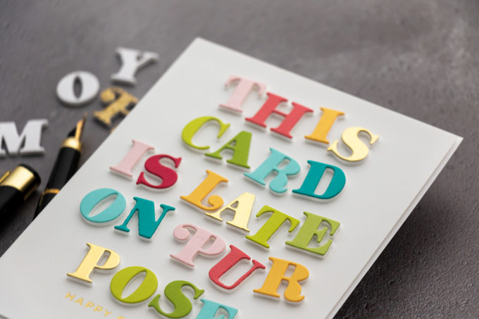 Spellbinders | Custom Sentiments Birthday Cards. Video