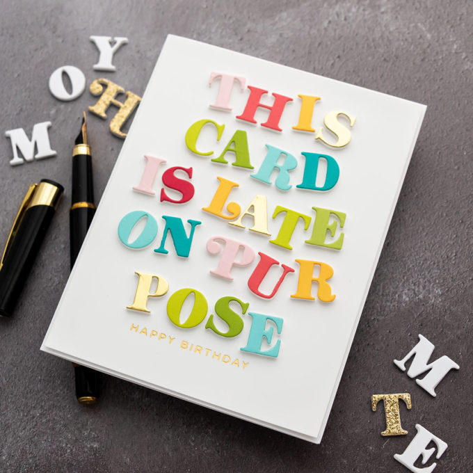 Spellbinders | Custom Sentiments Birthday Cards. Video