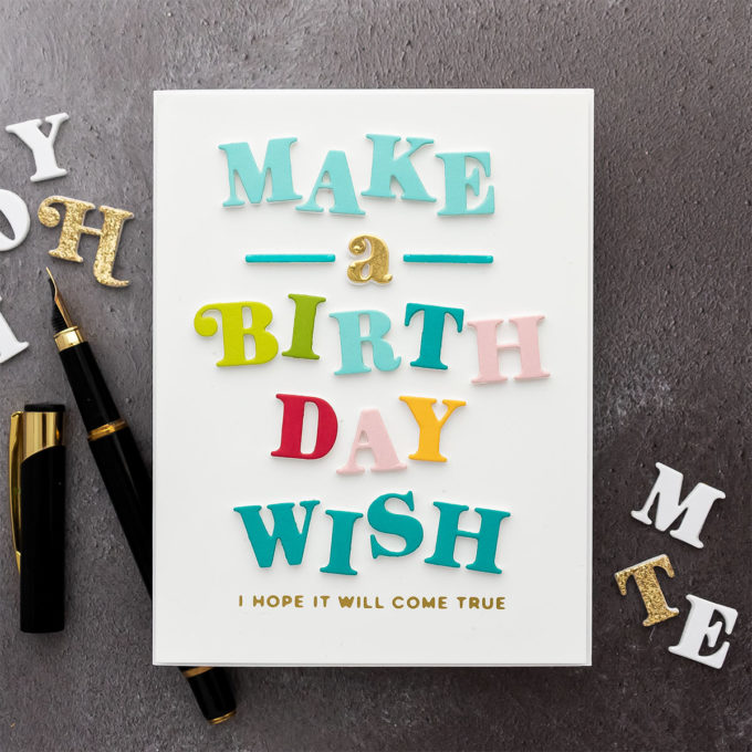 Spellbinders | Custom Sentiments Birthday Cards. Video