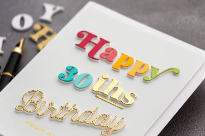 Spellbinders | Custom Sentiments Birthday Cards. Video