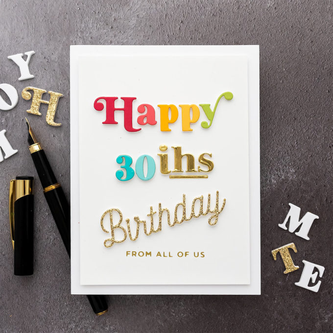 Spellbinders | Custom Sentiments Birthday Cards. Video