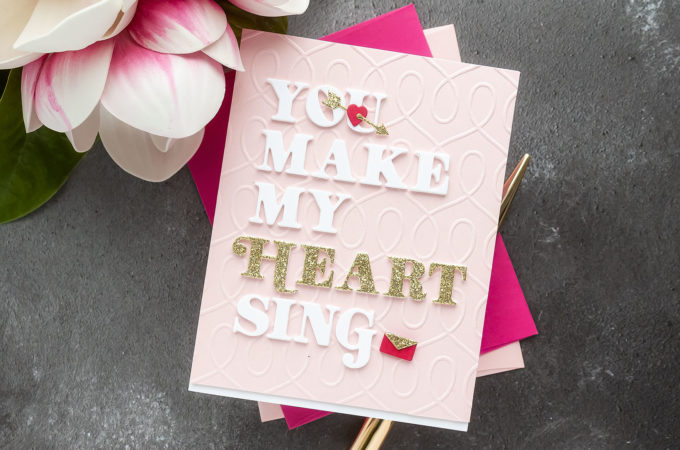 Spellbinders | Alphabet Dies Custom Valentine's Day Card