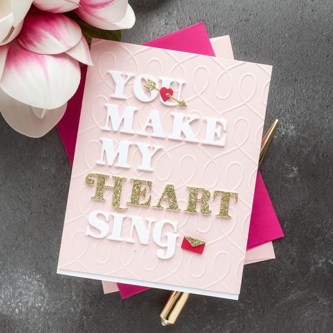 Spellbinders | Alphabet Dies Custom Valentine's Day Card