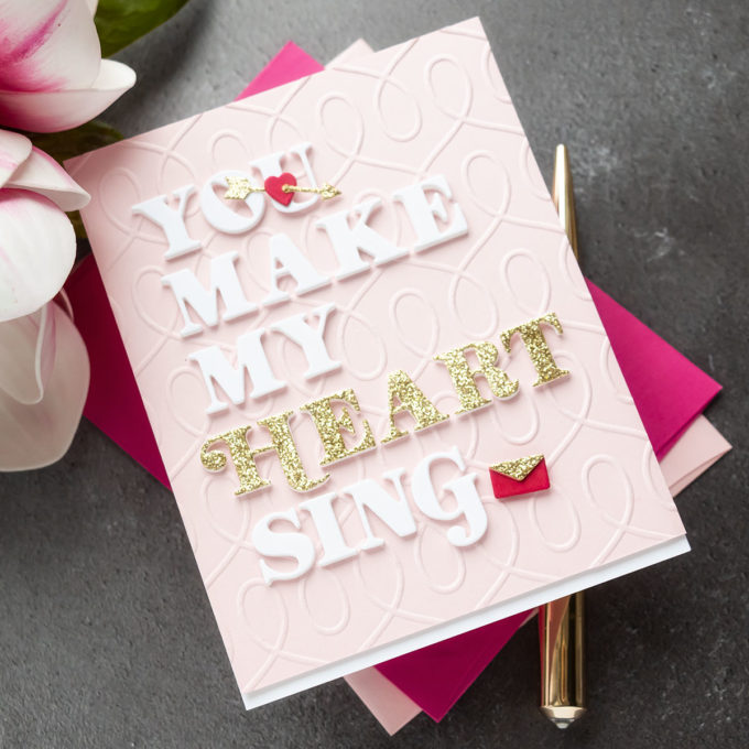 Spellbinders | Alphabet Dies Custom Valentine's Day Card