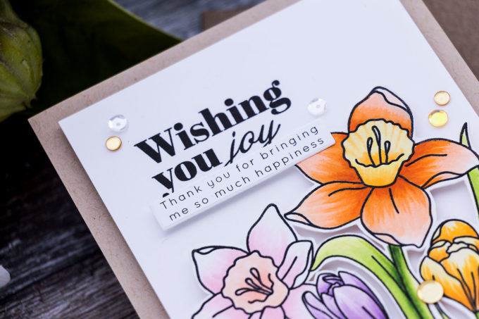 Simon Says Stamp | Spring Stems - Colorful Daffodils Card