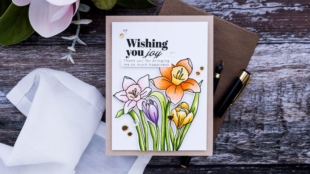 Simon Says Stamp | Spring Stems - Colorful Daffodils Card