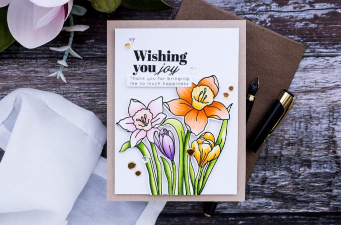 Simon Says Stamp | Spring Stems - Colorful Daffodils Card