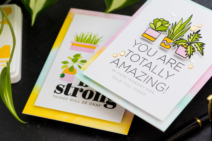 Simon Says Stamp | Printmaking Plants 2 Ways