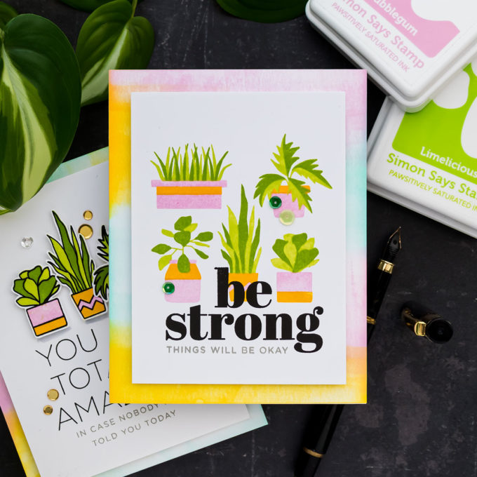 Simon Says Stamp | Printmaking Plants 2 Ways