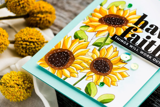 Simon Says Stamp | Sunflowers Blend Free Copic Coloring. Video