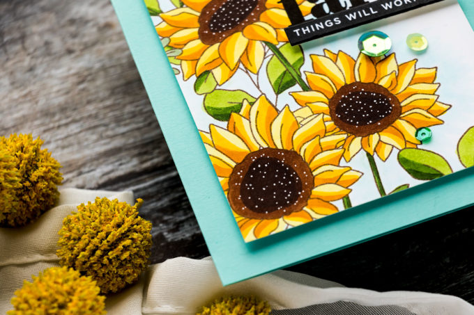 Simon Says Stamp | Sunflowers Blend Free Copic Coloring. Video