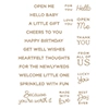 Celebrate You Glimmer Sentiments Glimmer Hot Foil Plates from the Celebrate You Collection