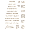 Spellbinders Celebrate You Glimmer Sentiments Glimmer Hot Foil Plates