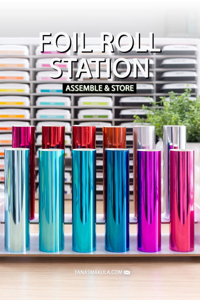 Foil Roll Storage Solution - Assemble & Store Foil Station. Unboxing & Assembly Video