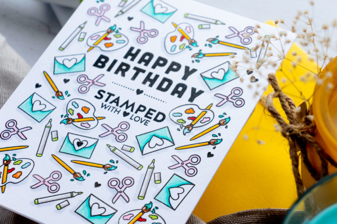 Simon Says Stamp | Crafty Pattern Birthday Card