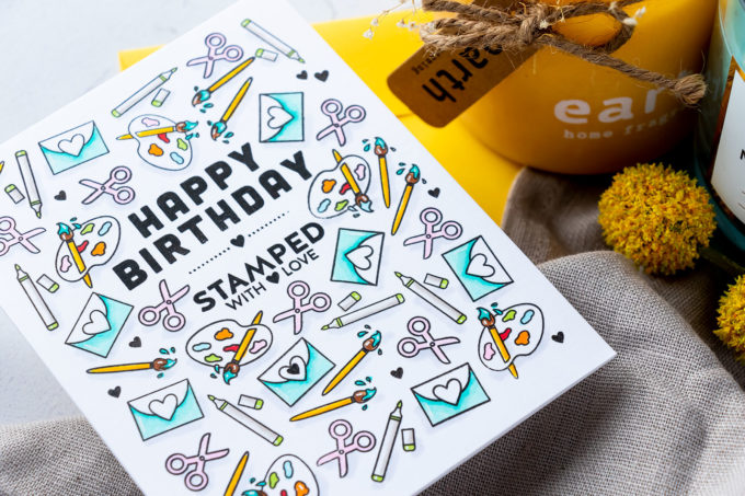 Simon Says Stamp | Crafty Pattern Birthday Card