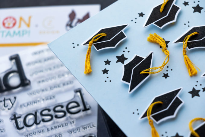 Simon Says Stamp | ​​Graduation Card with DIY Tassel. Video tutorial - GRAD PARTY Stamp Set CZ53