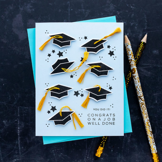 Simon Says Stamp | ​​Graduation Card with DIY Tassel. Video tutorial - GRAD PARTY Stamp Set CZ53