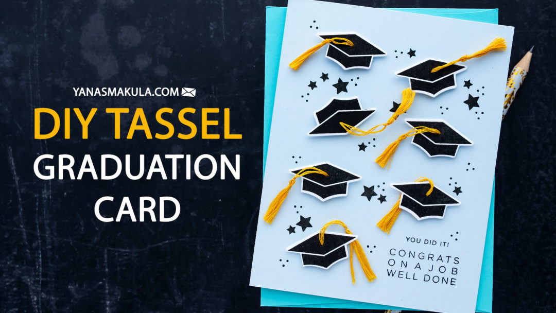 Simon Says Stamp | ​​Graduation Card with DIY Tassel. Video tutorial - GRAD PARTY Stamp Set CZ53