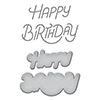 Spellbinders Stylized Happy Birthday Etched Dies