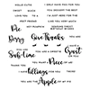 Spellbinders Perfect Pie Sentiments & Fillings Clear Stamp Set