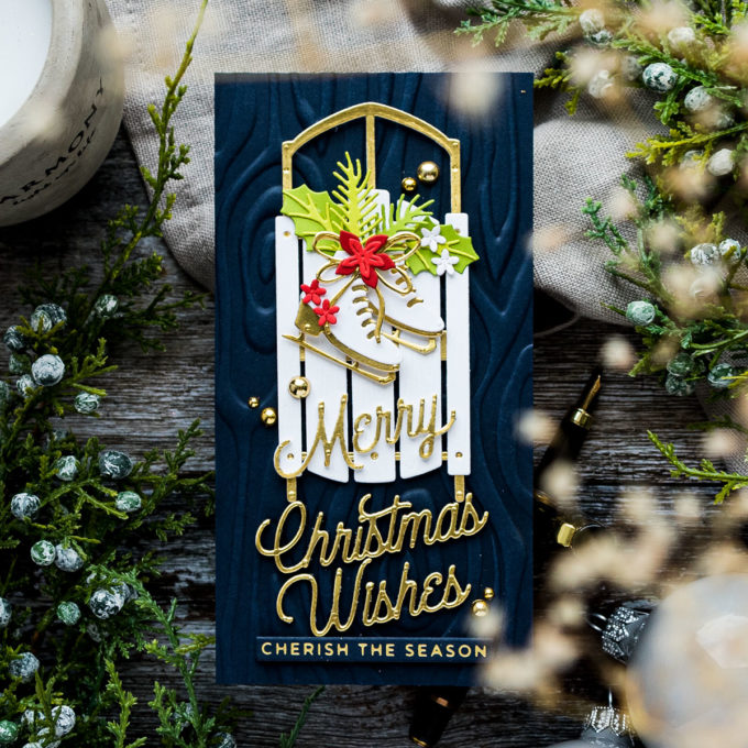 Spellbinders | Christmas Sled Cards. Video | Yana Smakula