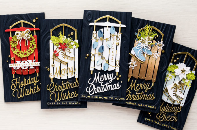 Spellbinders | Christmas Sled Cards. Video