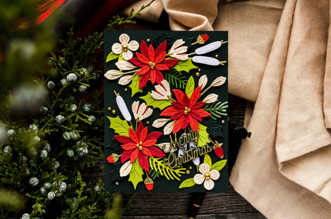 Spellbinders | UK Website Launch Celebration - Holiday Blooms Card. Blog Hop