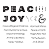 Spellbinders Peace & Joy Clear Stamp