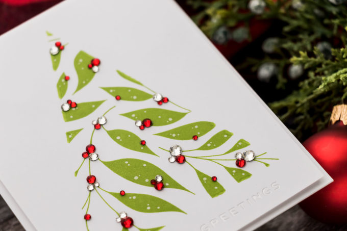 STAMPtember® Blog Party - Bold Leaves Christmas Tree