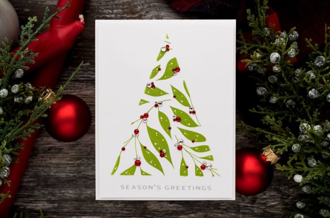 STAMPtember® Blog Party - Bold Leaves Christmas Tree