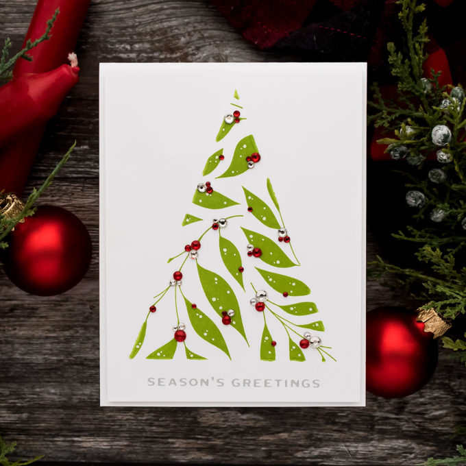 STAMPtember® Blog Party - Bold Leaves Christmas Tree