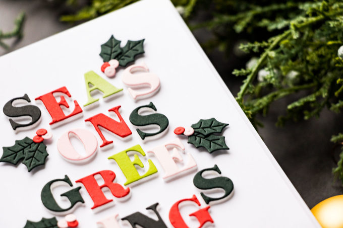 Spellbinders | Season's Greetings Alphabet Card