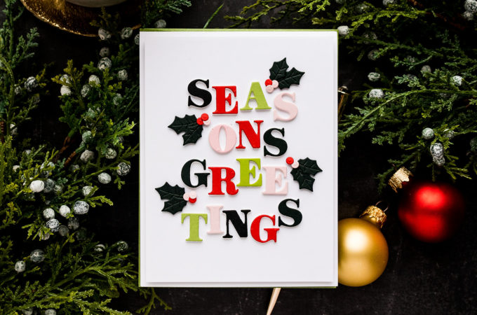 Spellbinders | Season's Greetings Alphabet Card