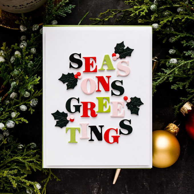 Spellbinders | Season's Greetings Alphabet Card