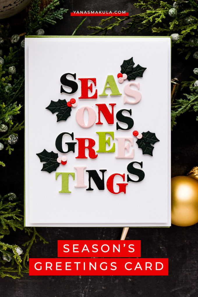 Spellbinders | Season's Greetings Alphabet Card